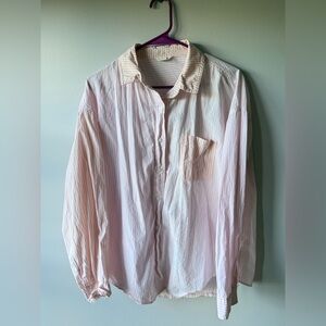 Aeropostale Button Up Blouse - Two Tone Striped, Womens size medium